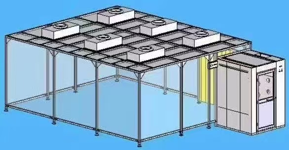 洁净棚立体图